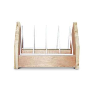 Grittrug åben, træ, 25 cm (B)