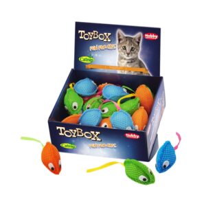 Display 28 stk. - Stof mus med Catnip