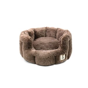 51 - Supersoft - Round Softbed - Dark Brown - S: 45x45x22cm