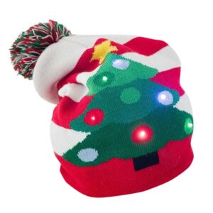 Xmas knitted Cap flashing, 20 x 28 cm