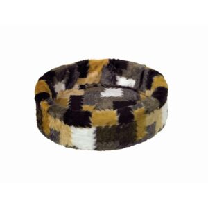 Plys seng, rund Patchwork