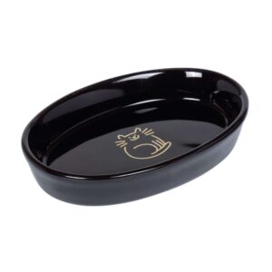 Keramikskål oval "Golden Cat" 0,12l