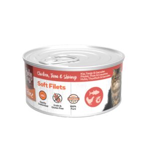 Feline Soft Filets Kylling & Tun & Rejer, 70g