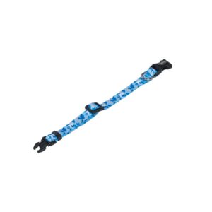 Halsbånd Camouflage, Light Blue - 13-20 cm x 10 mm